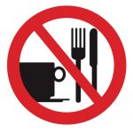 Забраняващ знак, Знак забранена консумация на храни и напитки