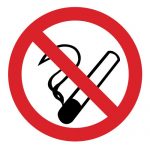 Забраняващ знак, Знак забранено пушенето, Пушенето забранено