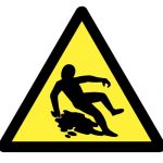 Предупредителен знак, Знак внимание хлъзхава повърхност, Внимание опасност от подхлъзване