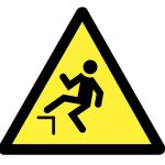 Знак за внимание, Внимание опасност от падане, Внимание опасност от случайно падане